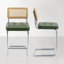 Tabouret de comptoir moderne en rotin de 26 po avec siège capitonné en similicuir chromé Marlow-1487443892-1487443896-1480280369