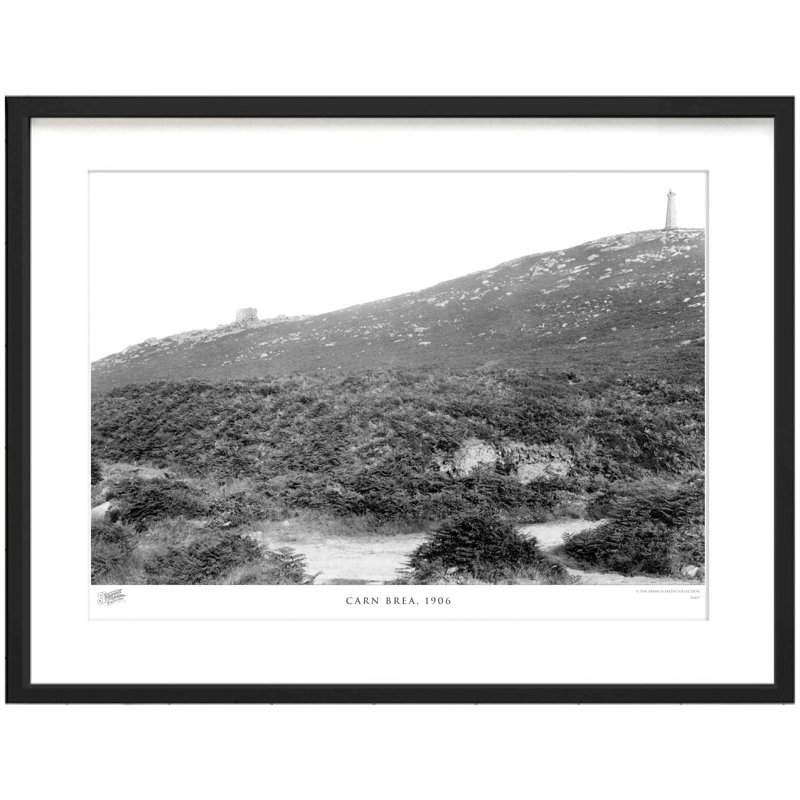 Carn Brea, 1906 - Single Picture Frame Print, 28cm H x 36cm W x 2.3cm D