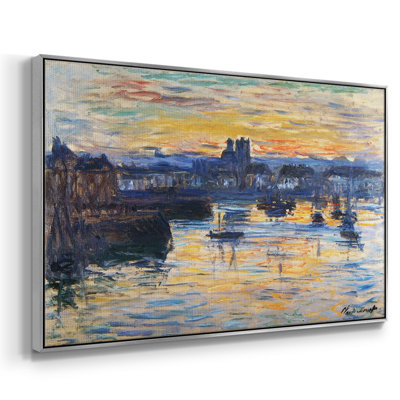 The Port Of Dieppe, Evening, 1882zz, reproduction d'art sur toile