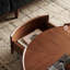 Tables basses de 35,4 pouces, conception circulaire en noyer, convient aux salons, matériau en noyer, convient aux chambres à coucher, aux salons et aux bureaux