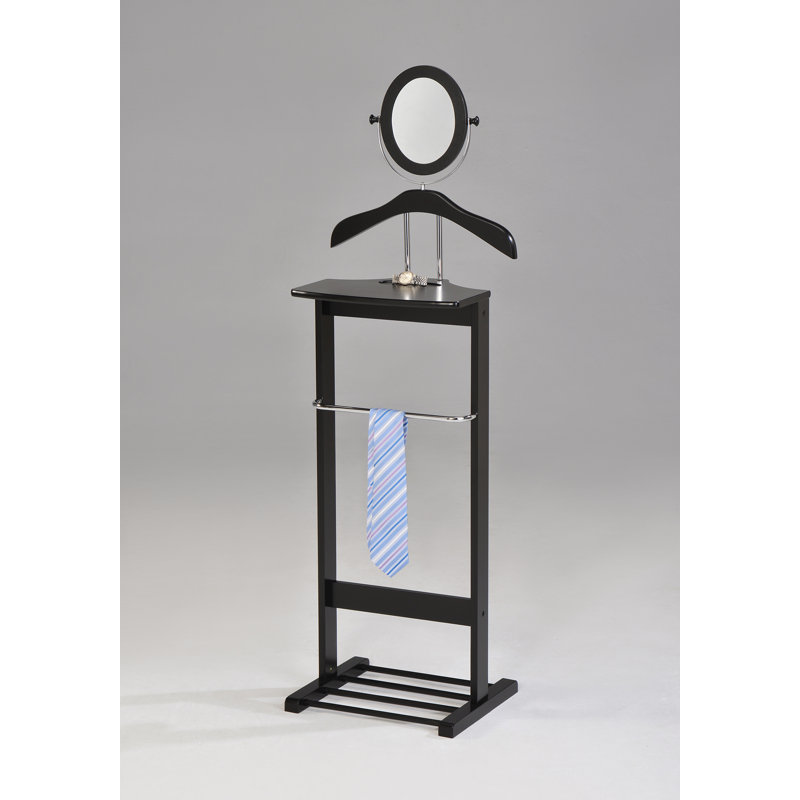 Valet pour garde-robe en bois Lawlor