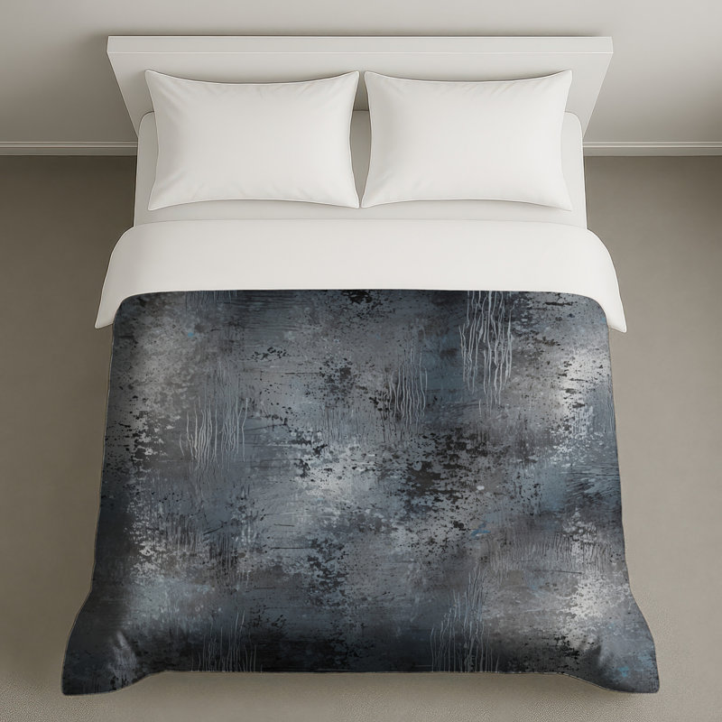 Textured Grunge Abstract Duvet Covers, Twin