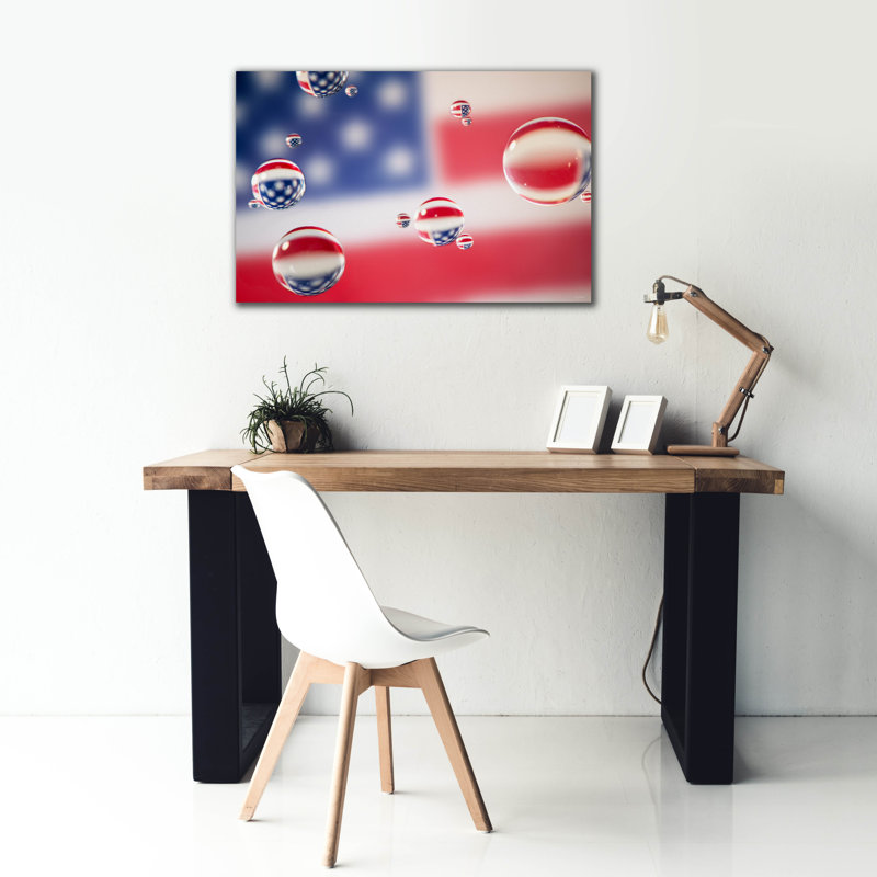 «Oil And Water 08» par Gordon Semmens, art mural sur toile, H 26 po x l 40 po x P 1,5 po