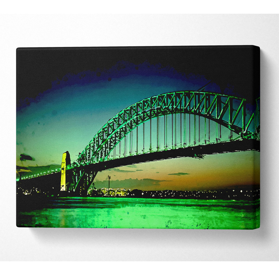 Sydney Harbour Bridge Grüner Guss - Druck