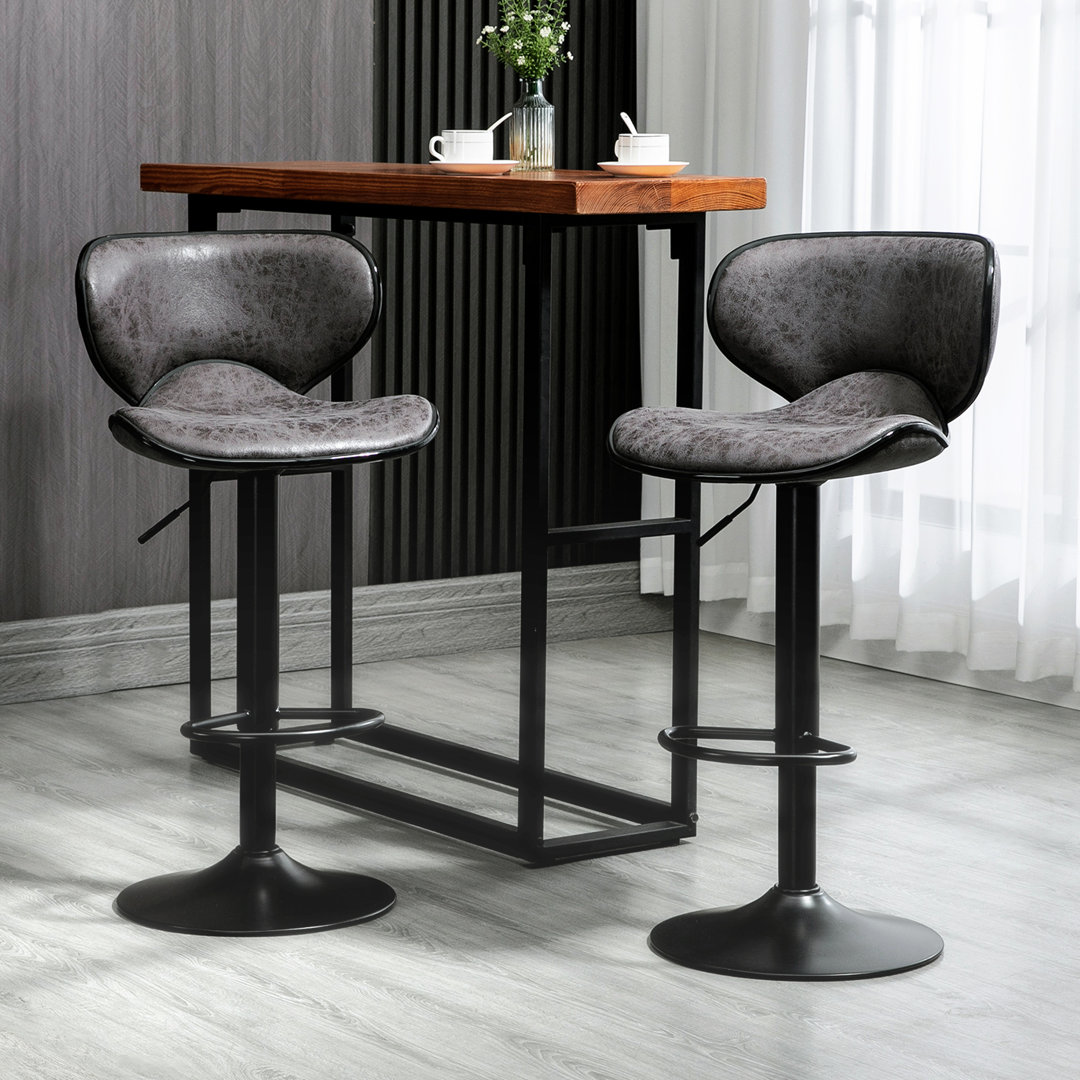Abdus-Sami Height Adjustable Swivel Bar Stool