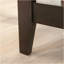 Bureau en L, finition brune