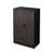 Adjustable Shelf Folding Storage With Locking Doors, Black Steel Cabinet For Home Office, Garage, Solid Tube Shaft Metal Filing Shelf, Black, Easy Assembly, Spring Loaded Door And-1527872729