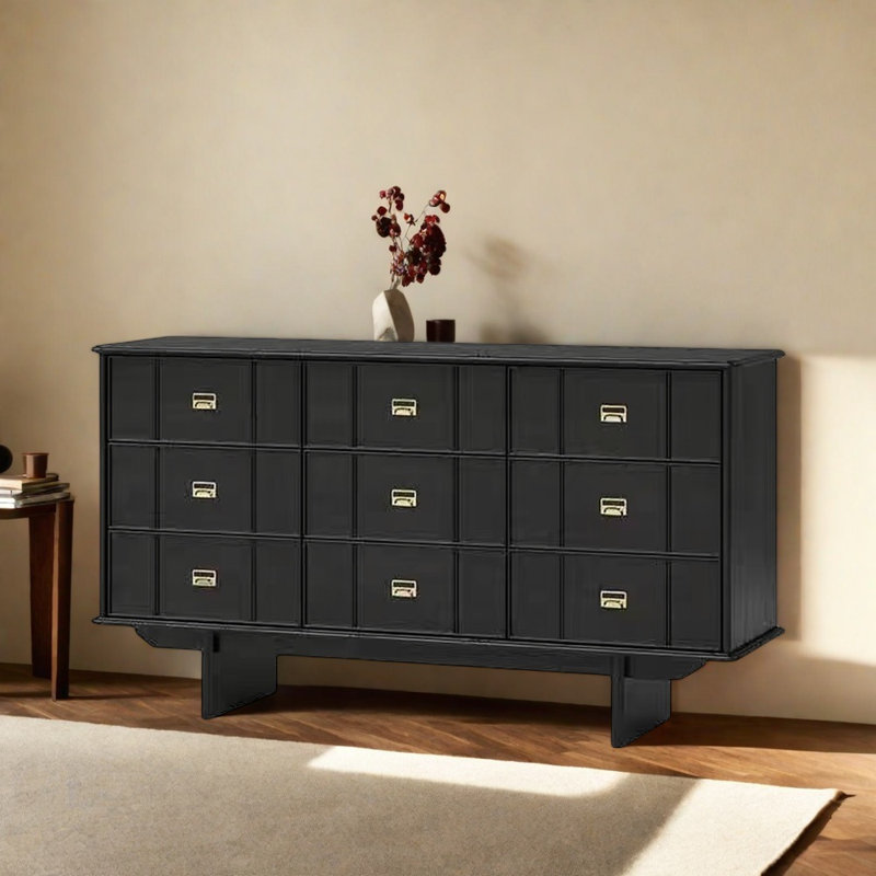 Buffet multifonctionnel simple, Noir