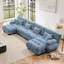 Canapé modulaire à combinaison libre, canapé en forme de U pour le salon, canapé confortable à 4 places avec 2 repose-pieds, chenille-1470925908-1470925910
