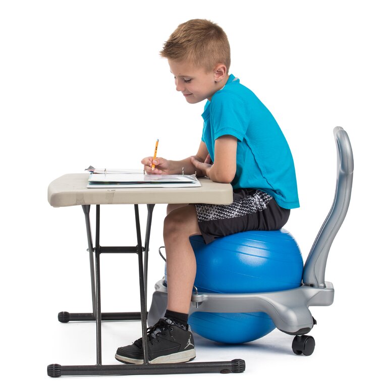 Aeromat Adjustable Yoga Ball Office Chair with Lumbar Support