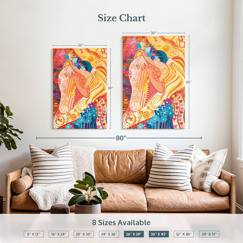 Hardie Ornate Abstract Embrace, 39" H x 26" W