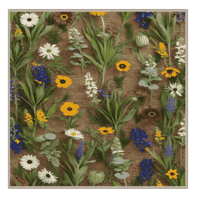 Machine Washable Nature Brown Area Rug