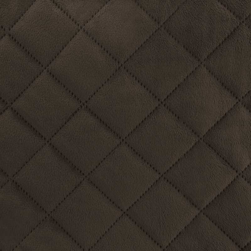 Polyester Box Cushion Recliner Slipcover, Chocolate/Brown Polyester