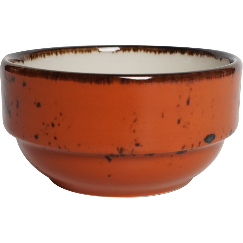 Shoaf 200ml Iris Dessert Bowl, Orange
