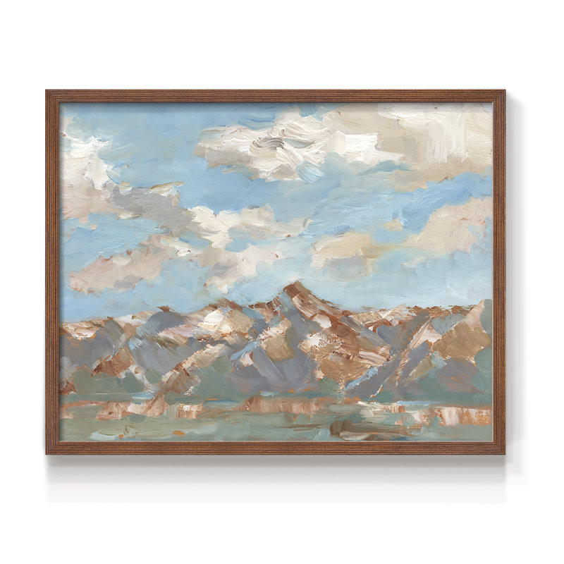 Pastel Western Vista II - reproduction encadrée, H 22 po x l 28 po, Walnut
