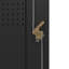 Armoire de rangement simple en métal Nagey (H 70,87 po x l 39,37 po x P 19,69 po)