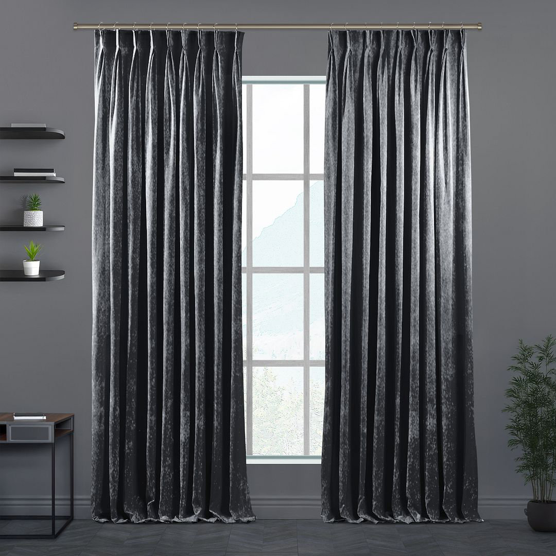 Pinch Plate Room Darkening Extra Long & Extra Wide Decorative Curtain - Single Panel 3