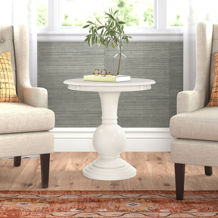 Knight 26” Round Pedestal End Table