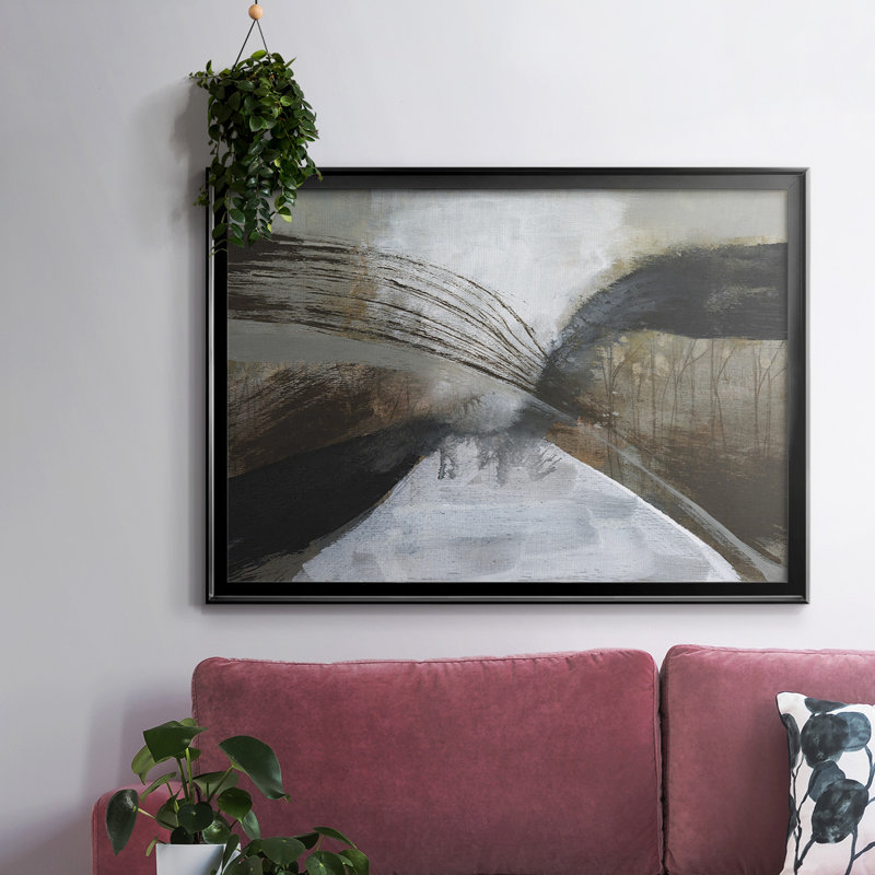 «Clouded Vortex I», reproduction d'art sur toile, Noir, H 18 po x l 26 po x P 1,5 po