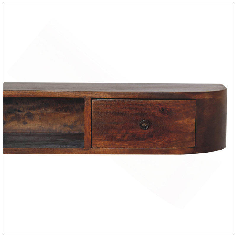 Console flottante 2 tiroirs Lunar