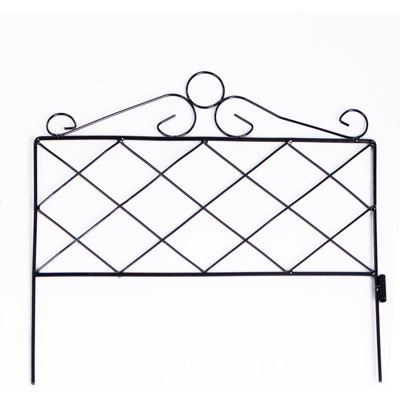 46 cm H x 59 cm W Steel Border Fencing