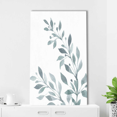 Blue Botanical Wash I by Conrad Knutsen - Painting on Canvas