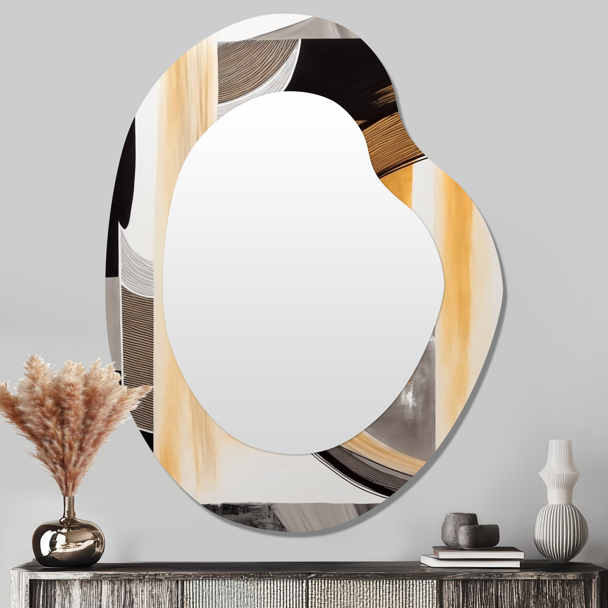 Design Art Glam Art Deco Abstract III - Abstract Metal Art Decor ...