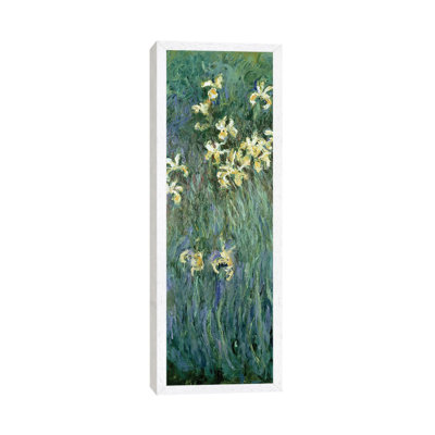 The Yellow Irises by Claude Monet - 1 Piece Panoramic Painting on Canvas