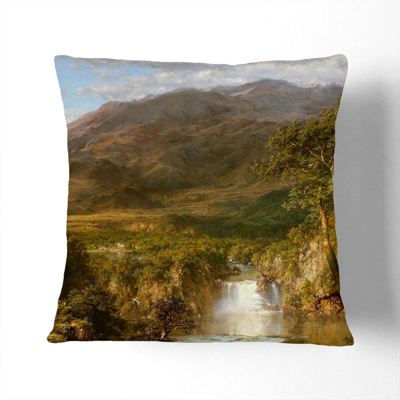 Heart Of The Andes Square Throw Cushion, 40cm H x 40cm W x 15cm D, Stone
