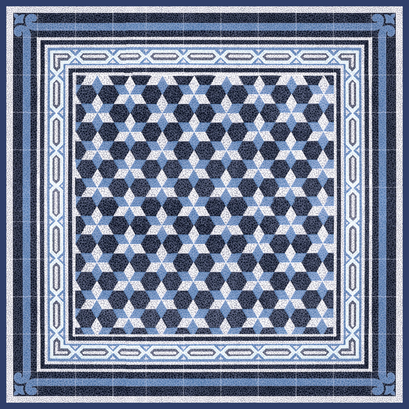 Italian Mosaici III - Wrapped Canvas Painting, 30cm H x 30cm W x 3.8cm D