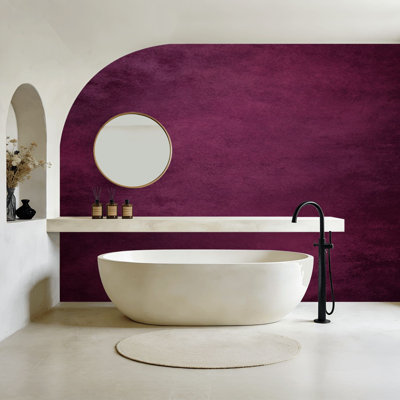 Papier peint à peler et coller abstrait, rétro bourgogne foncé, papier peint à dégradé doux, papier peint H 100 po x l 144 po, papier peint amovible en PVC, adhésif mural pour chambre à coucher, bureau à domicile