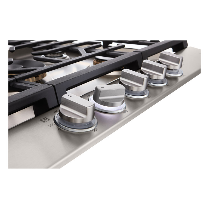 30" Natural Gas Cooktop with 5 Burners, Light Bronze