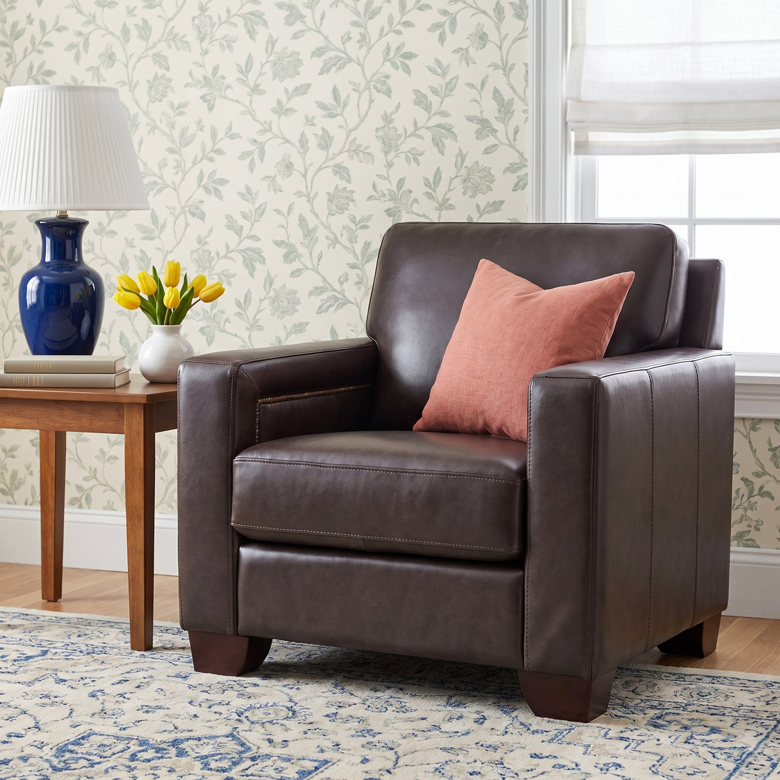 Tryston Genuine Leather Armchair