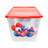 SimplyKleen 14.5-Gallon Recycling Totes, 4-Pack | Heavy-Duty & Leak-Proof | Red, White & Blue Patriotic Design for 4th of July, Trash & Recycling Bin