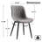 Modern Dining Chairs Faux Leather Upholstered Kitchen Chairs Side Chair With Metal Legs-117655434