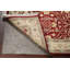 Tapis rouge en laine et en soie noué à la main de conception unique 4 pi x 6 pi 2 po