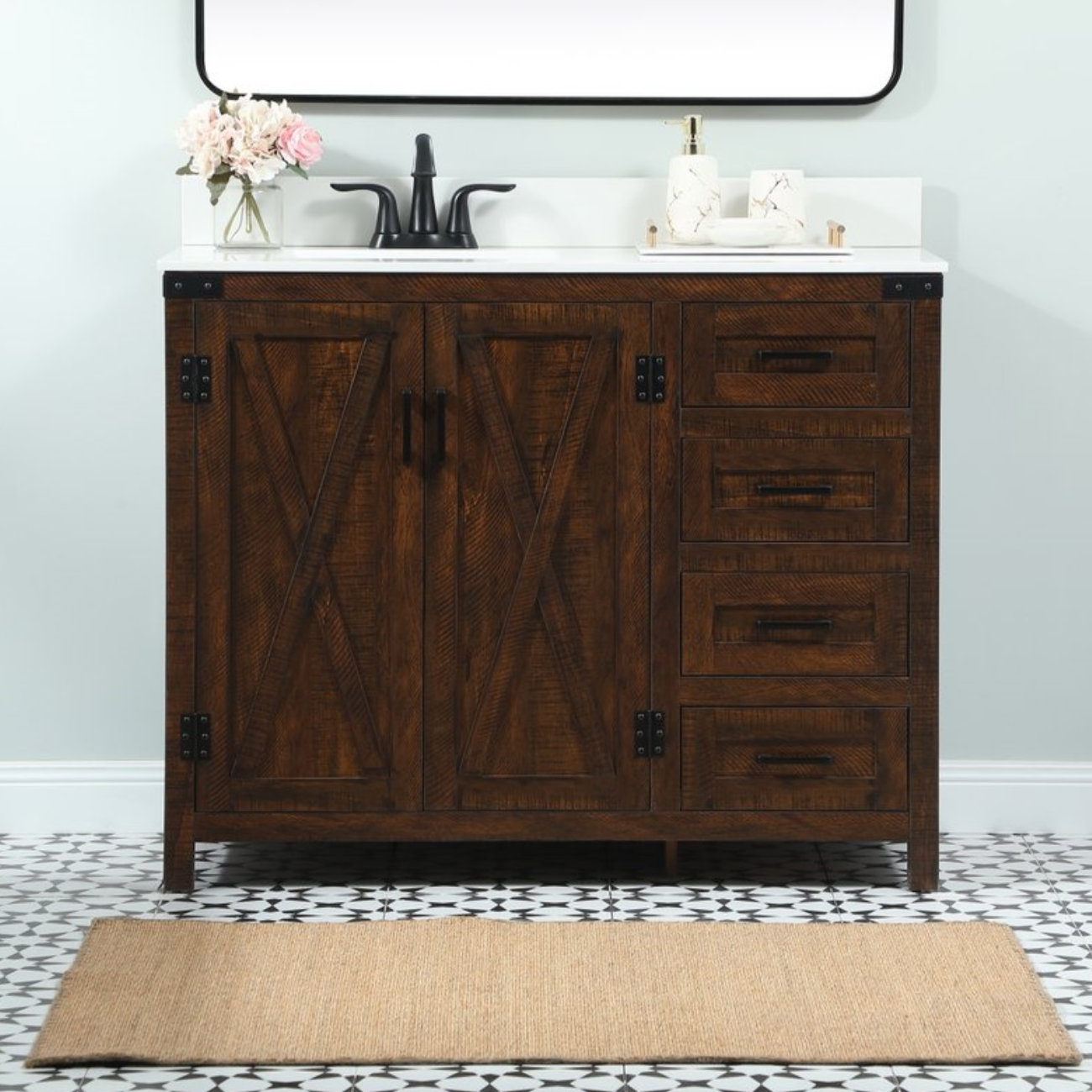 Slayton 42'' Single Bathroom Vanity, Expresso