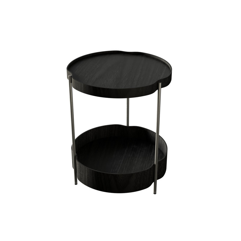 Table d'appoint Flow Accord, H 22,01 po x l 17,72 po x P 17,72 po, Gris anthracite