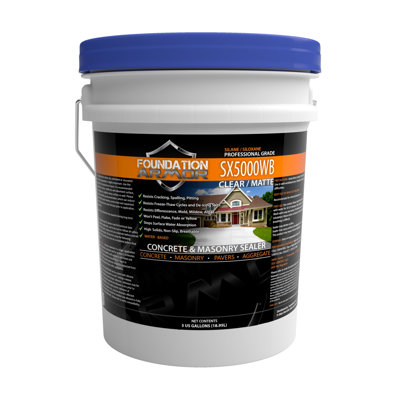 5 GAL Armor SX5000 WB PRO-Grade Water-Based Silane-Siloxane Water Repellent Concrete And Masonry Sealer