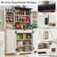 Garde-manger de 72 po Aaleah avec 12 tablettes de porte, 6 tablettes réglables et 1 tiroir profond-358702177
