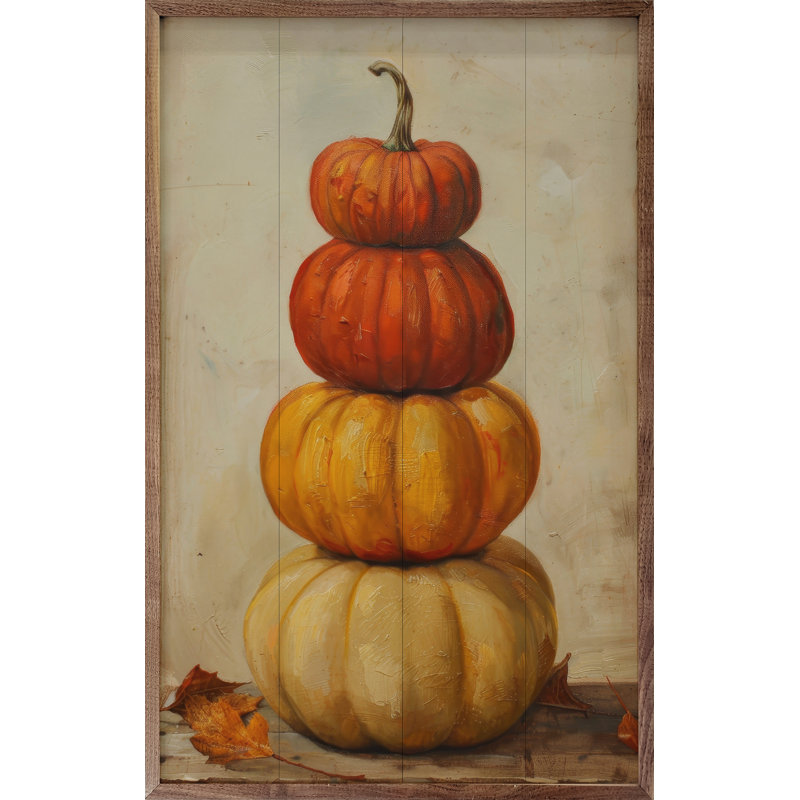 «Pumpkin Stack» par Petals Prints Design, H 8 po x l 5 po
