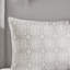 Housse de couette pour lit double / grand en coton 4 pièces - Shabby Chic, brodée avec médaillon et motif inversé, avec housse de couette, 2 taies décoratives 1 coussin décoratif, lavable à la machine réversible double / grand, coton, chic