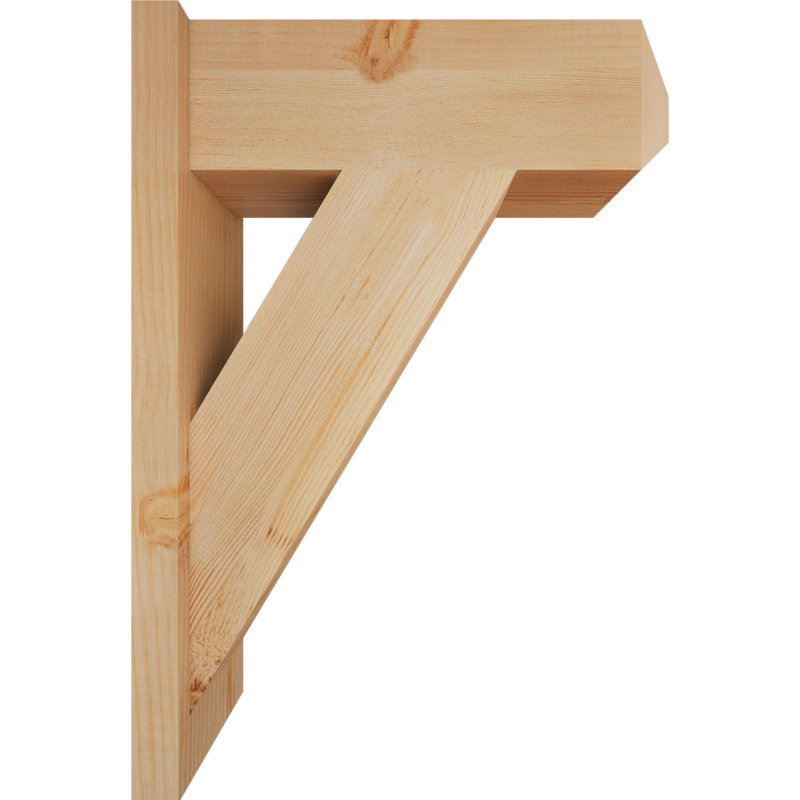 Artisan traditionnel en bois rustique, P 20 po x H 28 po, Sapin Douglas de 7 1/2 po (lisse)