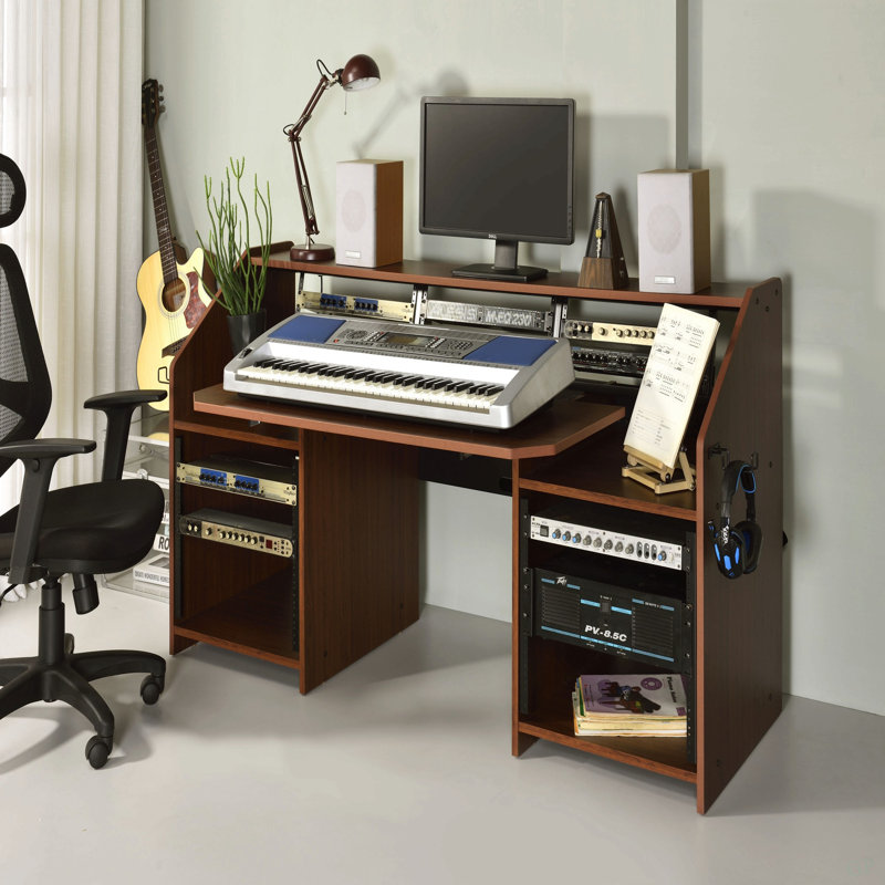 Bureau de musique Cherry avec support pour écouteurs