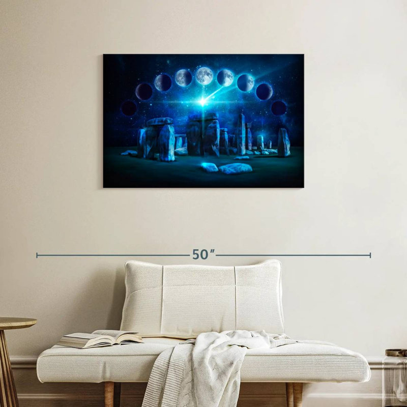 Phases de lune Kavia Stonehenge, H 24 po x l 36 po