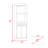 Dallas  Bar Cabinet with Wine Bottle Storage, Stemware Rack, and Display Shelves – Natural Oak-921075315