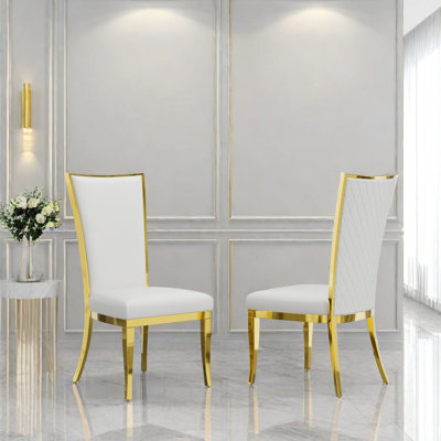 Encratia Upholstered Back Side Chair Dining Chair by Everly Quinn