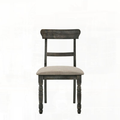 Ensemble de chaises d'appoint avec pieds avant tournés pour un attrait rustique complexe
