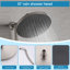 Robinet de douche mural mural avec valve anti-brûlure à pression équilibrée-94439757