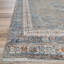 Tapis bleu frangé Mizic-1110775329